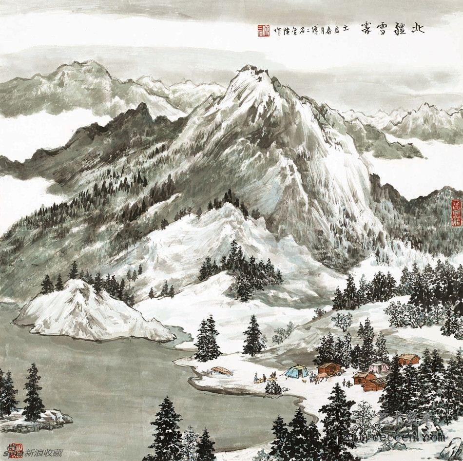 北疆雪霁 68cm×68